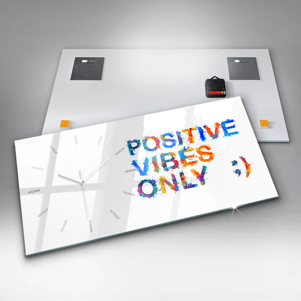 Horizontálne hodiny Pozitívny citát