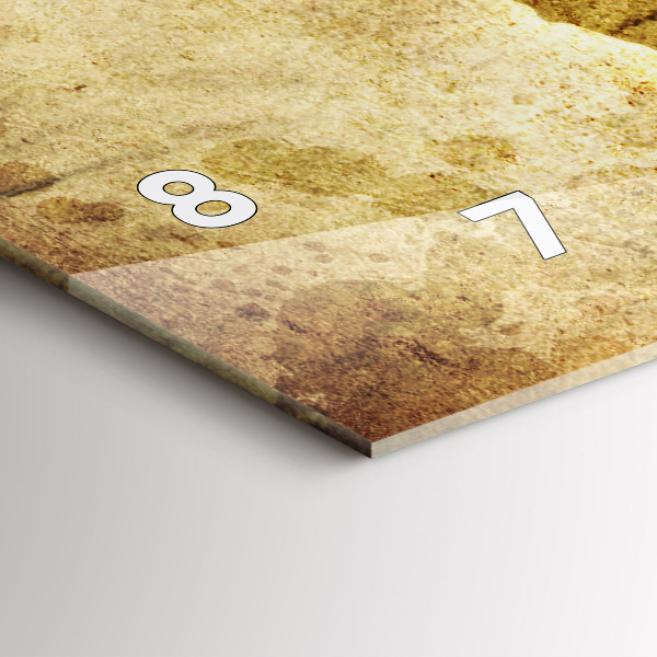 Horizontálne hodiny Stará mapa sveta