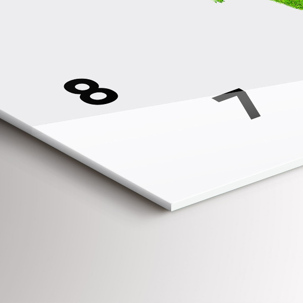 Horizontálne hodiny Mapa zelenej trávy