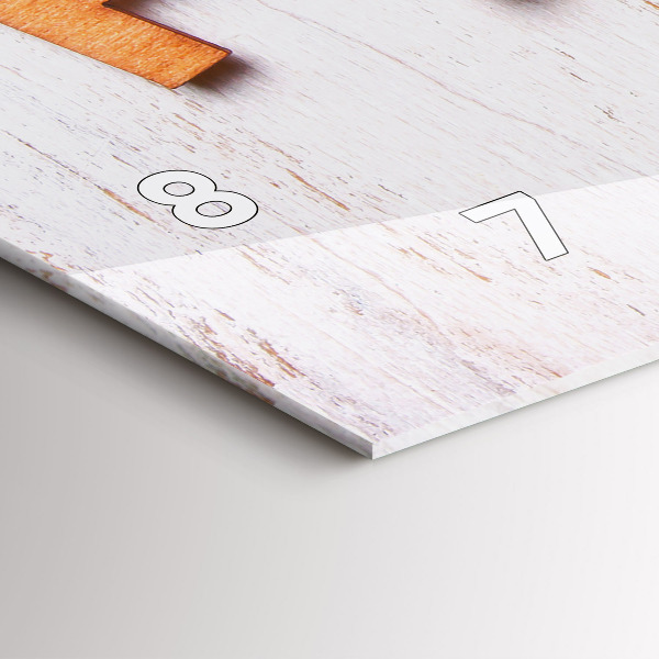 Horizontálne hodiny Rodinný nápis