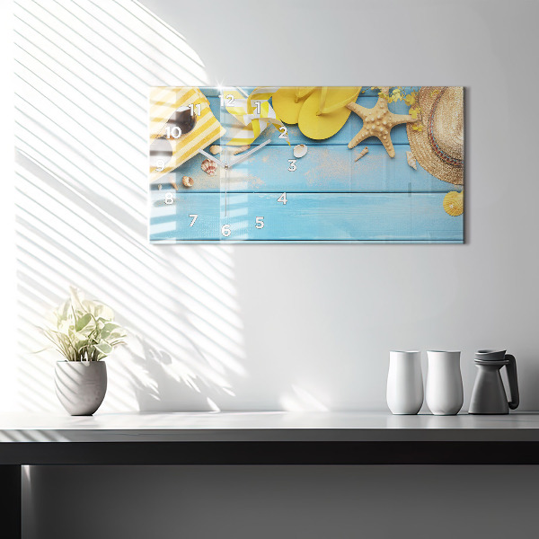 Horizontálne hodiny Plážové doplnky