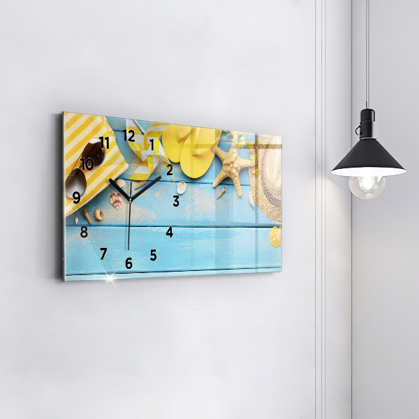 Horizontálne hodiny Plážové doplnky