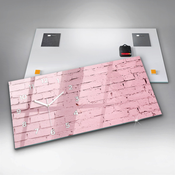 Horizontálne hodiny Tehlová stena