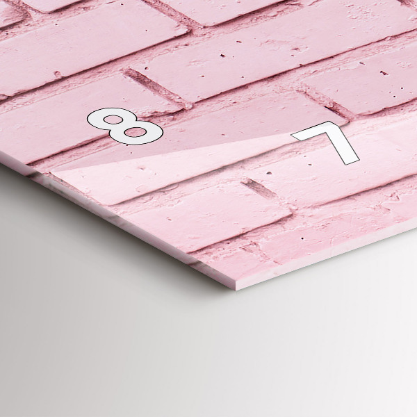 Horizontálne hodiny Tehlová stena