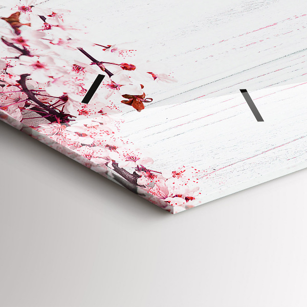 Horizontálne hodiny Jarné kvety