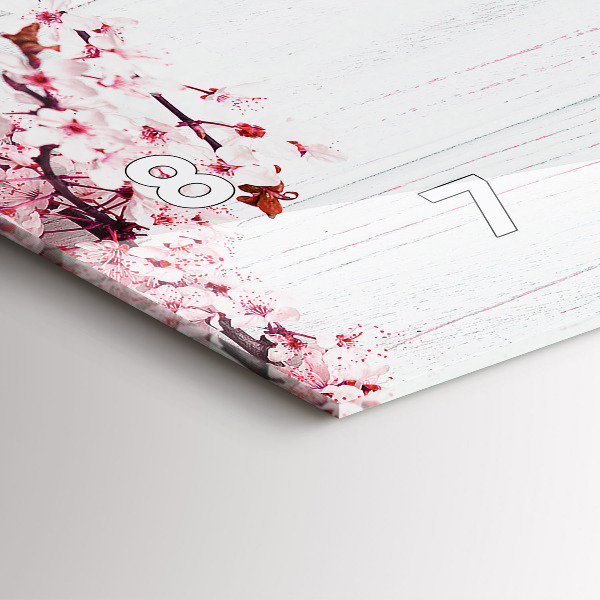 Horizontálne hodiny Jarné kvety