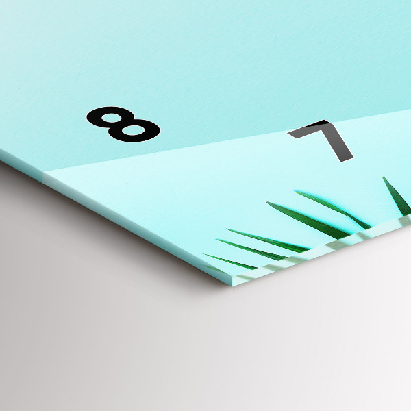 Horizontálne hodiny Palmové listy