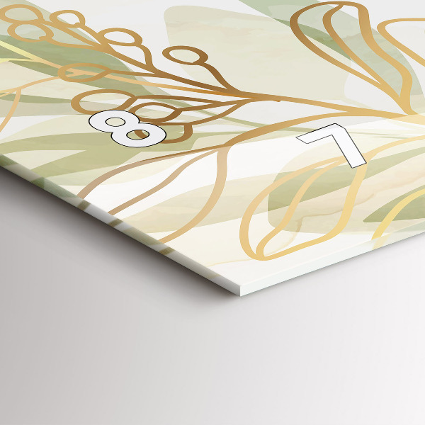 Horizontálne hodiny Pastelová abstrakcia