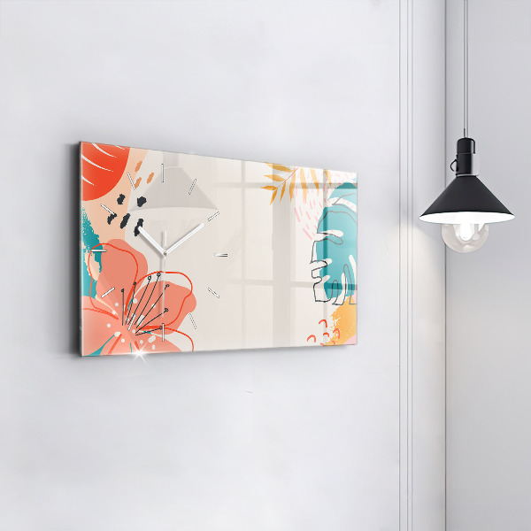 Horizontálne hodiny Havajské rastliny