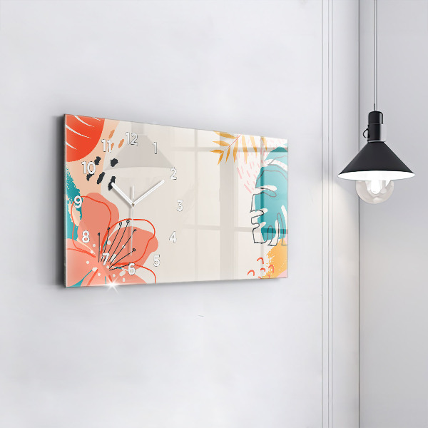 Horizontálne hodiny Havajské rastliny