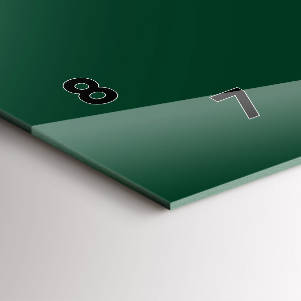 Horizontálne hodiny Farba fľaše zelená