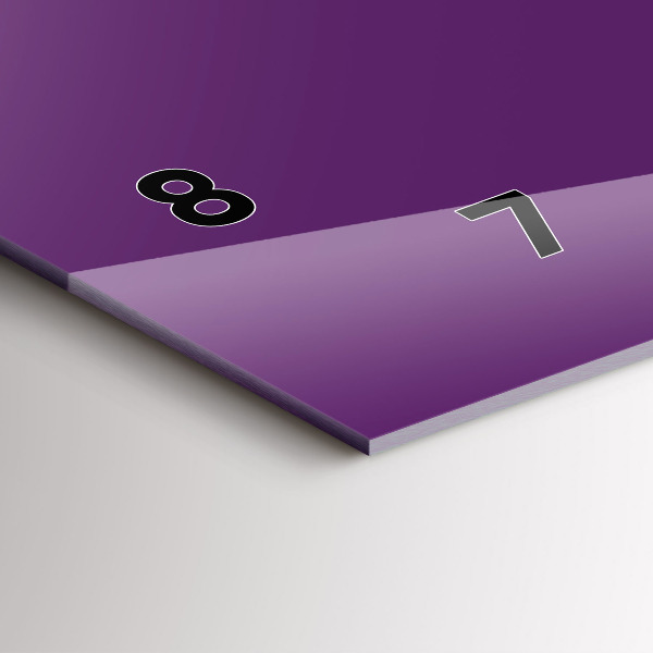 Horizontálne hodiny Fialová