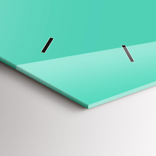 Horizontálne hodiny Tyrkysová farba