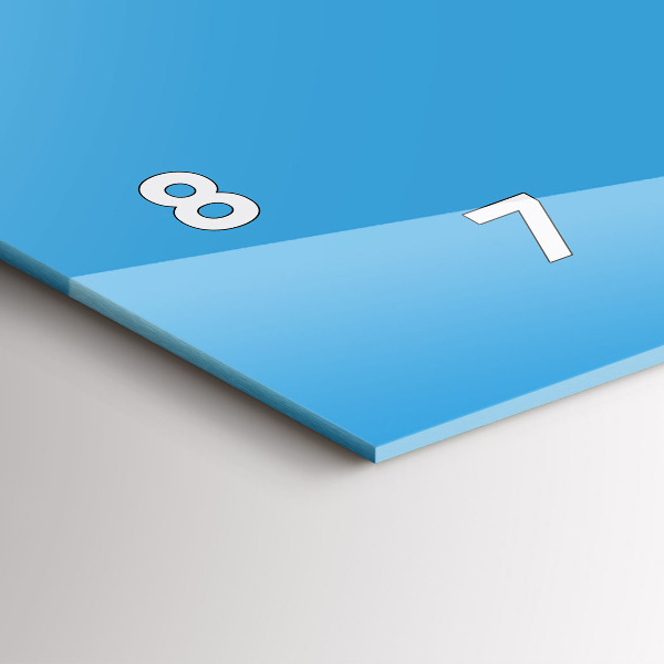 Horizontálne hodiny Farba modrá