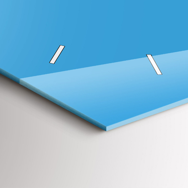 Horizontálne hodiny Farba modrá