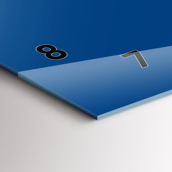 Horizontálne hodiny Farba modrá