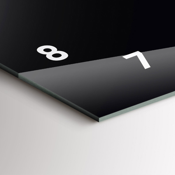 Horizontálne hodiny Farba: čierna