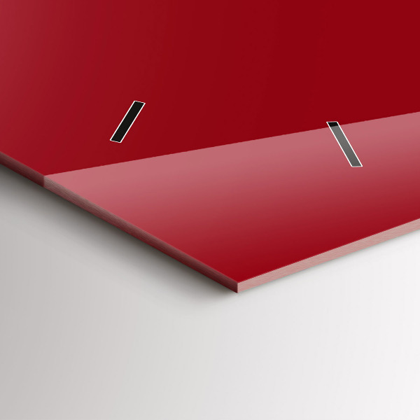 Horizontálne hodiny Farba červená