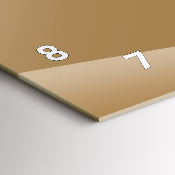 Horizontálne hodiny Tmavo béžová farba