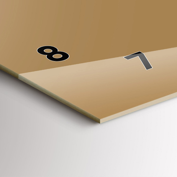 Horizontálne hodiny Tmavo béžová farba