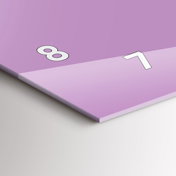 Horizontálne hodiny Lila farba