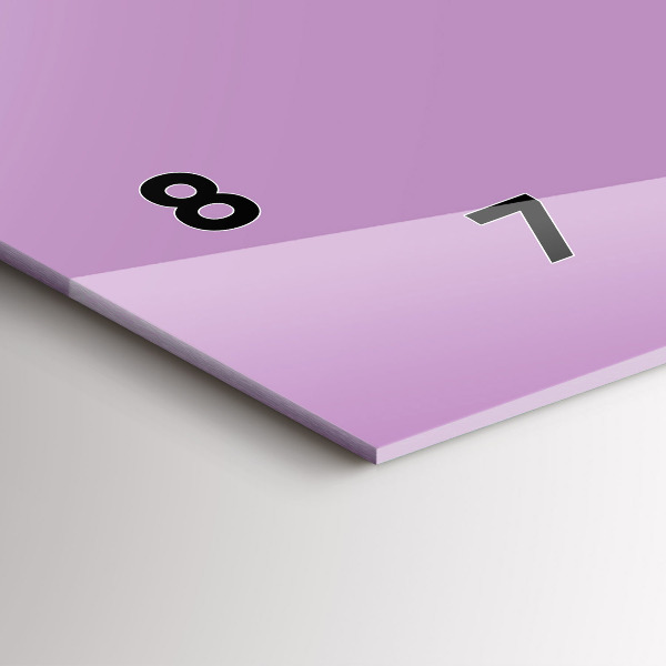 Horizontálne hodiny Lila farba