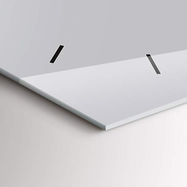 Horizontálne hodiny Svetlo šedá farba