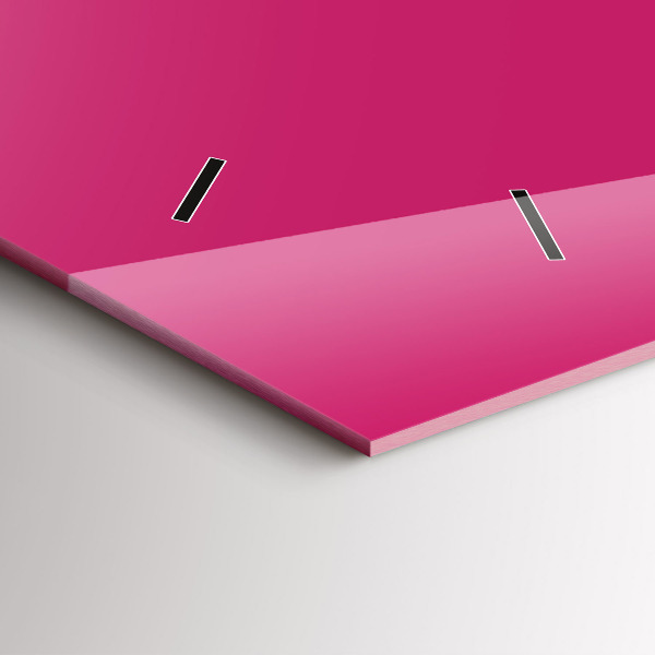 Horizontálne hodiny Výrazná ružová farba