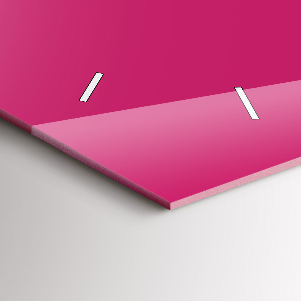 Horizontálne hodiny Výrazná ružová farba