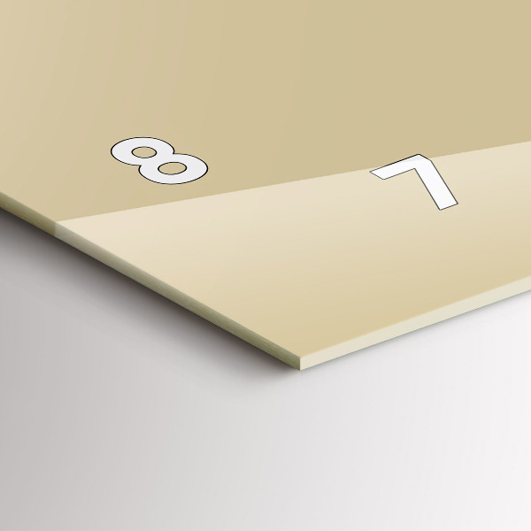 Horizontálne hodiny Béžová farba