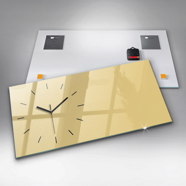 Horizontálne hodiny Krémová farba