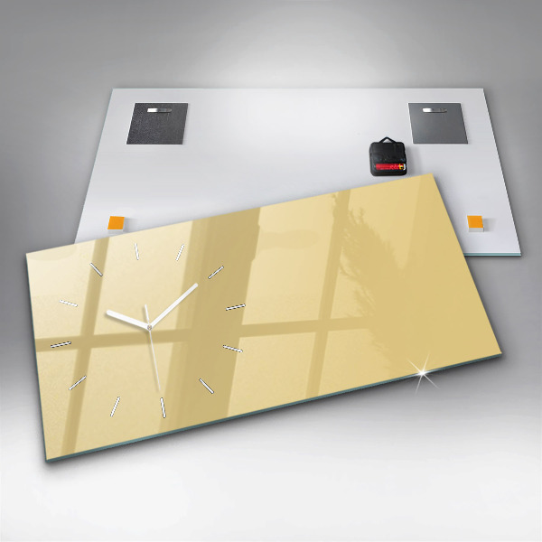 Horizontálne hodiny Krémová farba