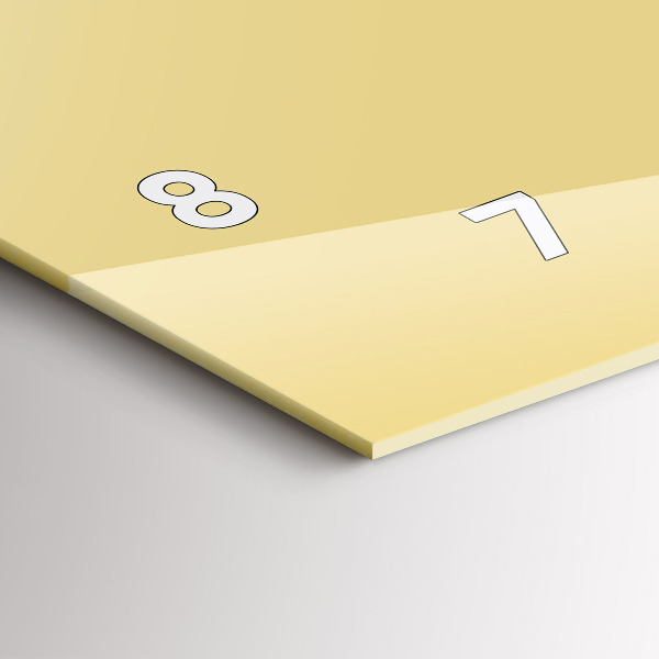 Horizontálne hodiny Krémová farba