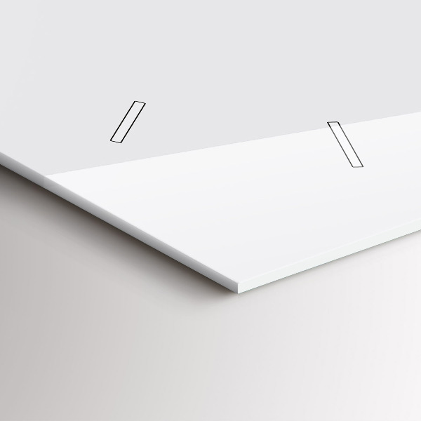 Horizontálne hodiny Farba tmavo biela