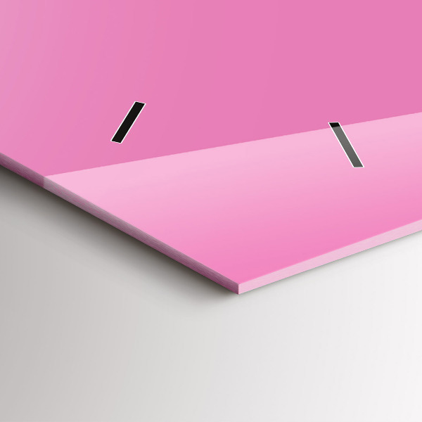 Horizontálne hodiny Farba ružová