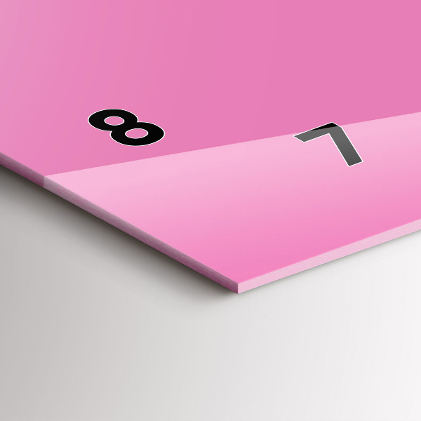 Horizontálne hodiny Farba ružová