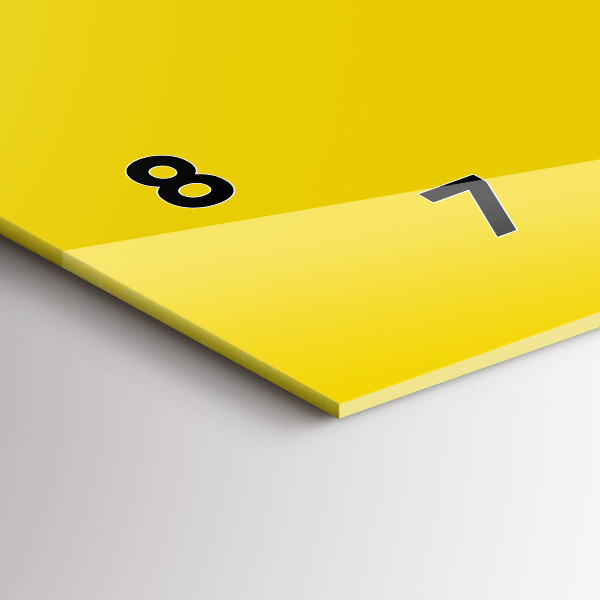 Horizontálne hodiny Svetlo žltá farba