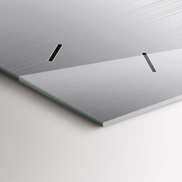 Horizontálne hodiny Strieborný vzor