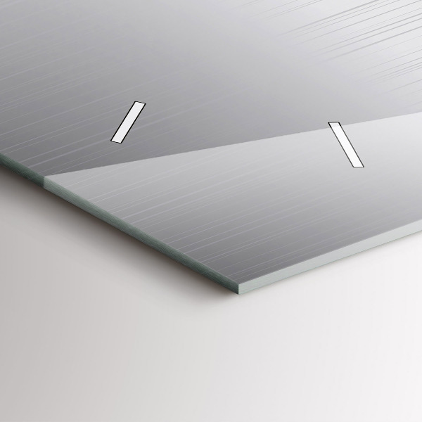 Horizontálne hodiny Strieborný vzor