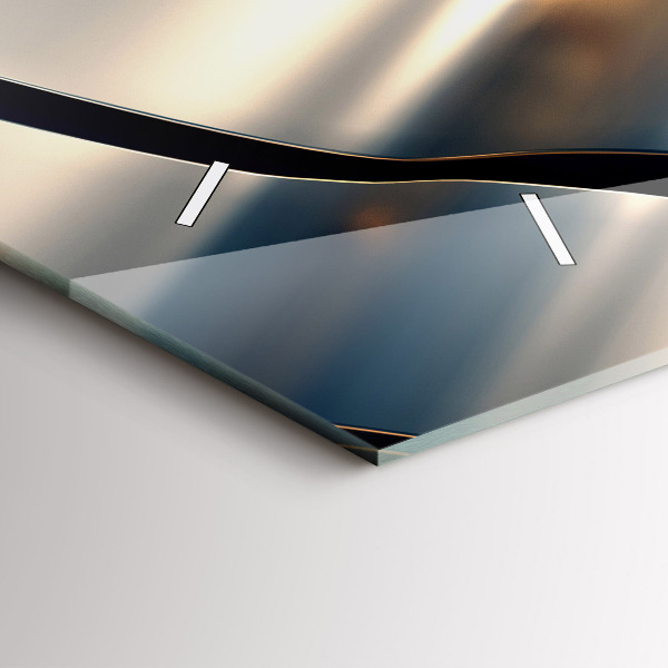 Horizontálne hodiny Strieborný vzor