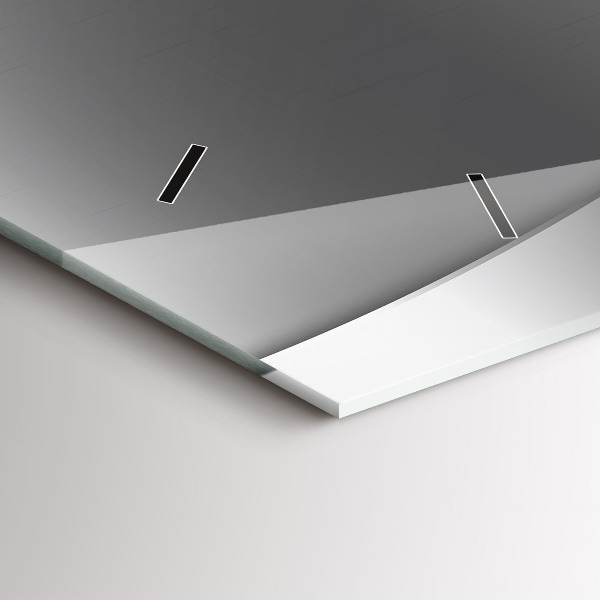 Horizontálne hodiny Strieborné čiary