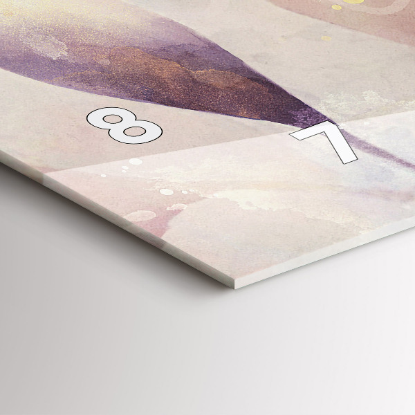 Horizontálne hodiny Abstraktné boho listy