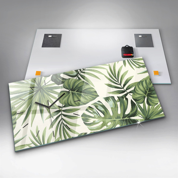 Horizontálne hodiny Tropický vzor