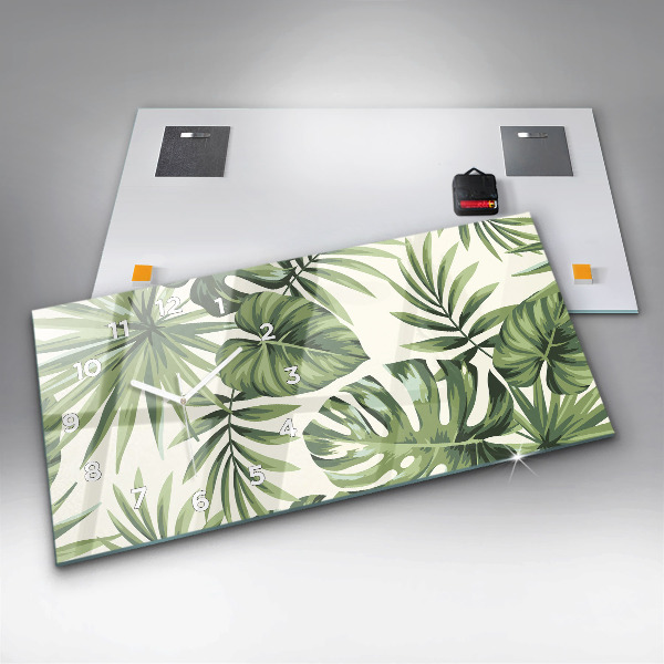 Horizontálne hodiny Tropický vzor