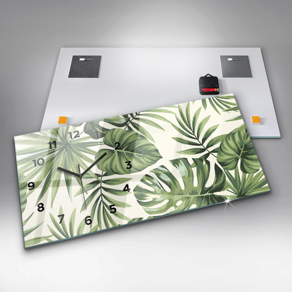 Horizontálne hodiny Tropický vzor