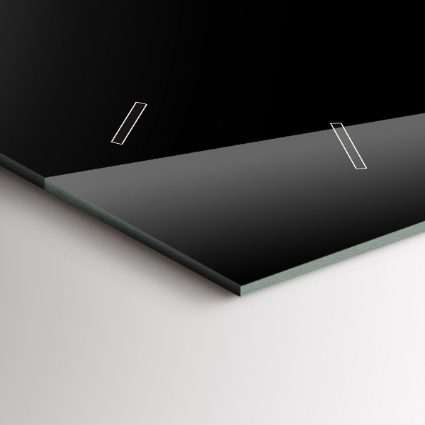 Horizontálne hodiny Čierna káva