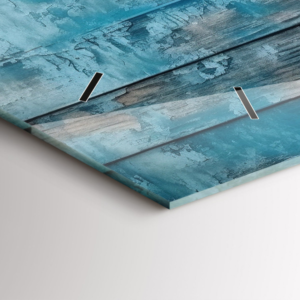 Horizontálne hodiny Modré dosky