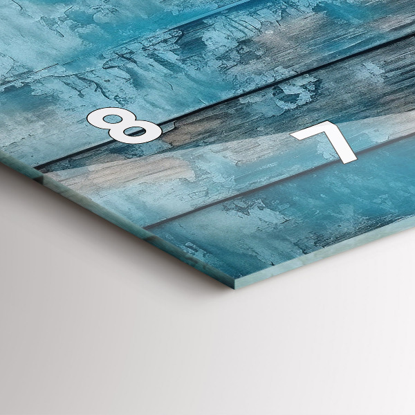 Horizontálne hodiny Modré dosky