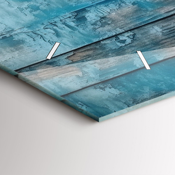 Horizontálne hodiny Modré dosky