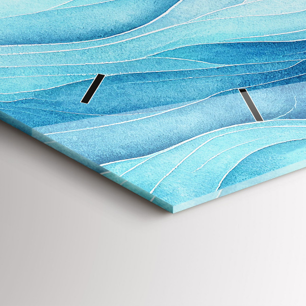 Horizontálne hodiny Modré oblaky